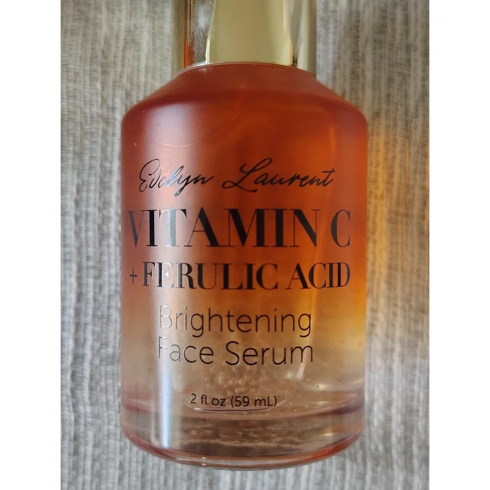 Evelyn Laurent Vitamin C + Ferulic Acid Brightening Face Serum 2oz Lot of 2
